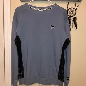 Blue VS Pink Sweatshirt with Mesh Sides